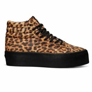 VANS SK8-Hi Platform Leopard Shoes Mens 8.5 Womens 10 Cheetah Platform Sneaker